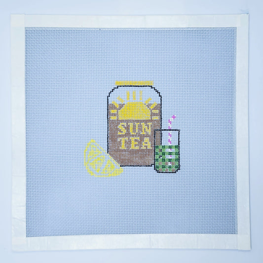 Retro Sun Tea Needlepoint Canvas